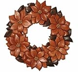 A Woodworking Plan to Scrollsaw Your Own Intarsia Poinsettia Wreath