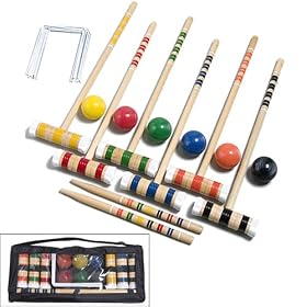 Click here to buy Gamecraft Deluxe Croquet Set.