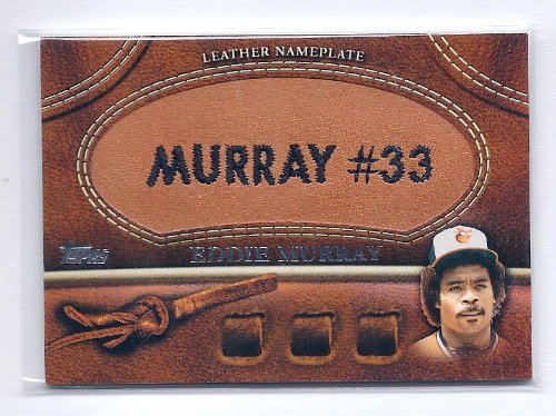 2011 Topps Leather Nameplate #EM Eddie Murray Baltimore Orioles Baseball Card