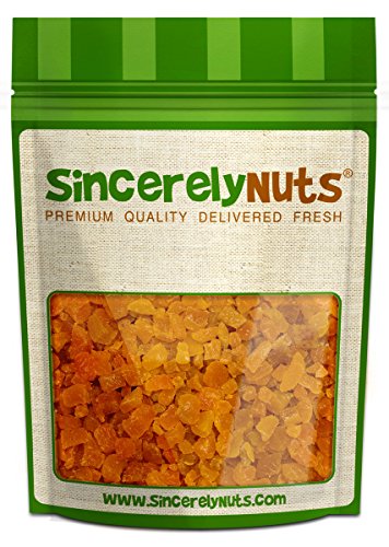 Sincerely Nuts Dried Apricots (Diced) - Five (5) Lb. Bag - Perfectly Dried - Appetizing Sweet Flavor - Incredibly Nutritious - Insane Freshness- Kosher Certified!