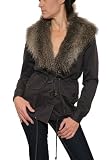 Women's Gentle Fawn Measure Anorak with Faux Fur Collar in Grey