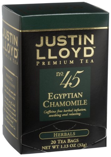 Justin Lloyd Chamomile Herb Tea, 20-Count Boxes (Pack of 6) by J. Lloyd