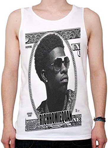 MOY Men's Rich Homie Quan rapper Ooh Tank Top M White