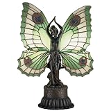 Meyda Tiffany - 48019: Mahogany Bronze - 17"H X 13"W X 6"D Butterfly Lady Accent Lamp