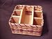 Amish Handcrafted Lazy Susan Organizer Basket. Perfect for Using At Family Cookouts By Placing Your Napkins, Plates and Utensils In. Get Organized By Placing Your Mail Supplies in It or an Excellent Basket for Crafters to Have Their Craft Supplies At Hand. No Need to Reach for Your Supplies, Just Spin the Basket for Easy Access! Colors May Vary (Brown, Black, Red, Blue, Green, Purple, Burgundy, Natural)