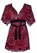 Apparel : Kimomo Top with Ties/ Red and Black Print