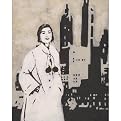 Woman in New York - 16 X 20"
