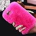 For IPhone 6 Plus Case, IPhone 6S Plus Case, DDLBiz Warm Fluffy Villi Fur Plush Wool Bling Case Cover Skin for iPhone 6/6S Plus 5.5inch (For Iphone 6/6s Plus 5.5Inch, Hot Pink)