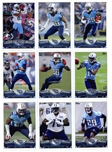 2013 Topps NFL Football Team Set - Tennessee Titans 12 Cards Darius Reynaud Jason McCourty Nate Washington Chris Johnson Justin Hunter Kenny Britt Kendall Wright Blidi Wreh-Wilson Chance Warmack Tennessee Titans Jake Locker Zach Brown
