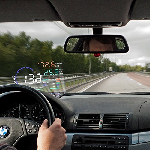 2015 New Universal 5.5" Large Screen Car HUD Head Up Display With OBD2 Interface Plug & Play A8 Car HUD Display