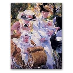 In Rittenhouse Square - Box Set of 12 Greeting Cards and matching patterned envelopes