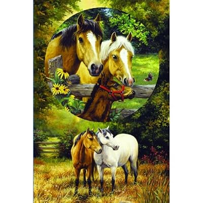 Country Horses 625pc Family Jigsaw Puzzle by Linda Picken