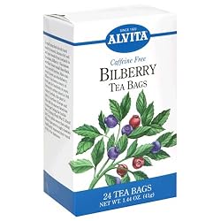 Alvita Tea Bags, Bilberry, Caffeine Free, 24 tea bags (Pack of 3)