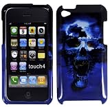 For Itouch iPod Touch 4 4th Generation Accessory - Bull Skull Hard Case Cover+LF Stylus Pen