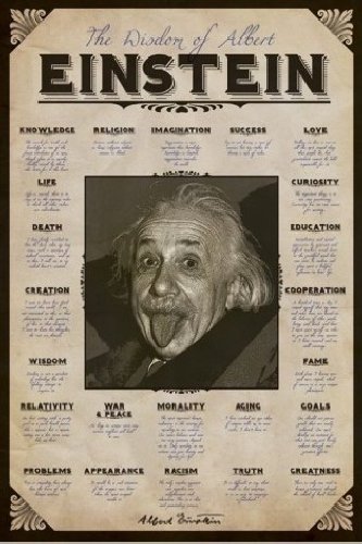 1art1 48751 Albert Einstein - Zitate, Zunge Poster 91 x 61 cm Preisvergleich