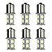 6pcs 13-SMD 1156 Ba15s 12V Backup Signal Blinker Tail Light LED bulbs White