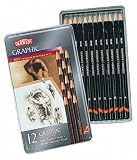 DERWENT GRAPHIC SKETCHING SET PK12 34215 [ STAT_RX34215 ]