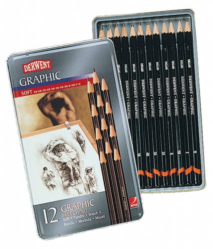 Childrens Toyshop  Computer : Derwent Graphic Pencils Sketching Graphite 9B-H Ref 34215 [Pack 12]