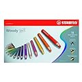 STABILO woody 3 in 1 18er Etui mit Spitzer - Multitalent-Stifte
