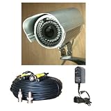 Hi Power 480L Long range 54 LED 1/3 Sony CCD IR Camera with 16mm Lens with Free 12 V 500ma Camera Regulated Power Supply and 100ft Video Power Cable IR80PHKC 1OY