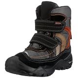 Geox J Yeti, Unisex - Kinder Stiefel, grau, (grey/multicolor C1268)