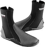Cressi Isla Boots with 5mm Premium Neoprene and Anti Slip Rubber Soles