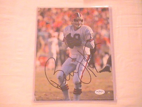 BERNIE KOSAR SIGNED AUTOGRAPHED 8/10 PHOTO CLEVELAND BROWNS COA + HOLOGRAM JSA