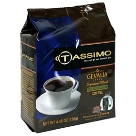 Gevalia Signature Blend Decaf Coffee, T-Discs for Tassimo Hot Beverage System, 16-Count Packages (Pack of 2)