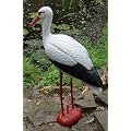 Klapperstorch, Storch wetterfest H82cm f�r Teich Garten Hochzeit mit Befestigungsstab