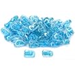 Blue Fancy Swirl Glass Beads Beading 10mm Approx 50