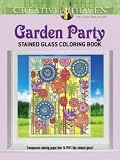Creative Haven Garden Party Stained Glass Coloring Book (Adult Coloring)
