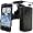 Wicked Chili SET: HTC Evo 3D Smartphone KFZ Halterung / Autohalterung (vibrationsfrei, kompatibel mit Bumper & Case, 360 Grad drehbar) mit KFZ Ladekabel (1000mAh, 12V, 24V) und PU Leder Etui Tasche