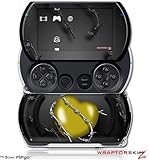 PSPgo Skin and Screen Protector Kit - Barbwire Heart Yellow fits Sony PSP g ....