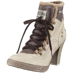Mustang 1038502/410, Damen Fashion Halbstiefel & Stiefeletten, Elfenbein (Creme 410), EU 41