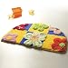 Naomi - [Yellow / Blue Flowers] Kids Room Rugs (15.7 by 24.8 inches)