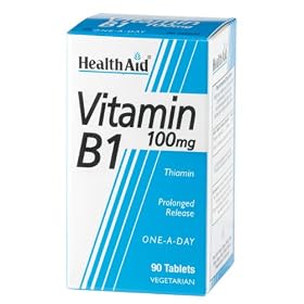 HealthAid Vitamin B1 (Thiamin) 100mg - Prolong Release - 90 Tablets