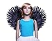FashionWings (TM) Children's Black Costume Feather Angel Wings Point up or Down