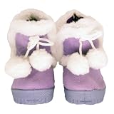 Baby Toddler Faux Shearling Winter Boots Purple , 12