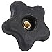 WOODRIVER Knob Five Star with Through Hole 5/16