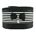 Bow & Stripe 3Pcs Cosmetic Bag Set Black S-7x5x4 M-8x6x5 L-9x76