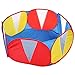 Truedays Kids Ball Pit Playpen for Toddlers, 35.4 inch with Storage Bag, Red Blue,No Balls