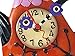 Enesco Allen Designs Flower Teapot Wall Clock - Battery Operated Pendulum Analog Clock, Stone Resin Decorative Clocks for Walls Home Decor Kitchen Clocks, 12.4 Inch
