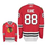 KANE #88 Chicago Blackhawks RBK Premier NHL Hockey Jersey by Reebok with 2010 Stanley Cup Patch (NHLPA Certified Custom Sewn Authentic Twill)