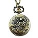 YouYouPifa Retro Bronze Dragon Pattern Relief Small Pocket Watch
