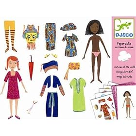Djeco - Paper dolls - Costumes du monde