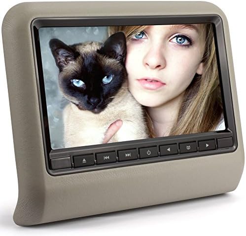 Vegrds Universal LCD Wide Screen Car Headrest Monitor DVD Player USB/SD Games with Remote (13-inch)