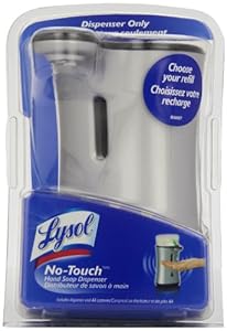 Lysol No-Touch Automatic Hand Soap Dispenser, Stainless, 1 Count