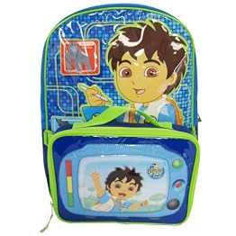 Go, Diego, Go! Backpack with Lunch Bag - Blue