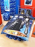 Official Doctor Who 'Cyberman' Single Duvet & Pillowcase Set - New 2008 Design