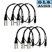 6 2ft XLR M RCA Patch Snake Cable 2' GLS Audio